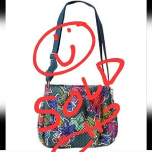 NWT Retired Vera Bradley Hadley Crossbody Bag Falling Flowers